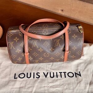Louis Vuitton Monogram Canvas Papillon Bag Brown and Tan